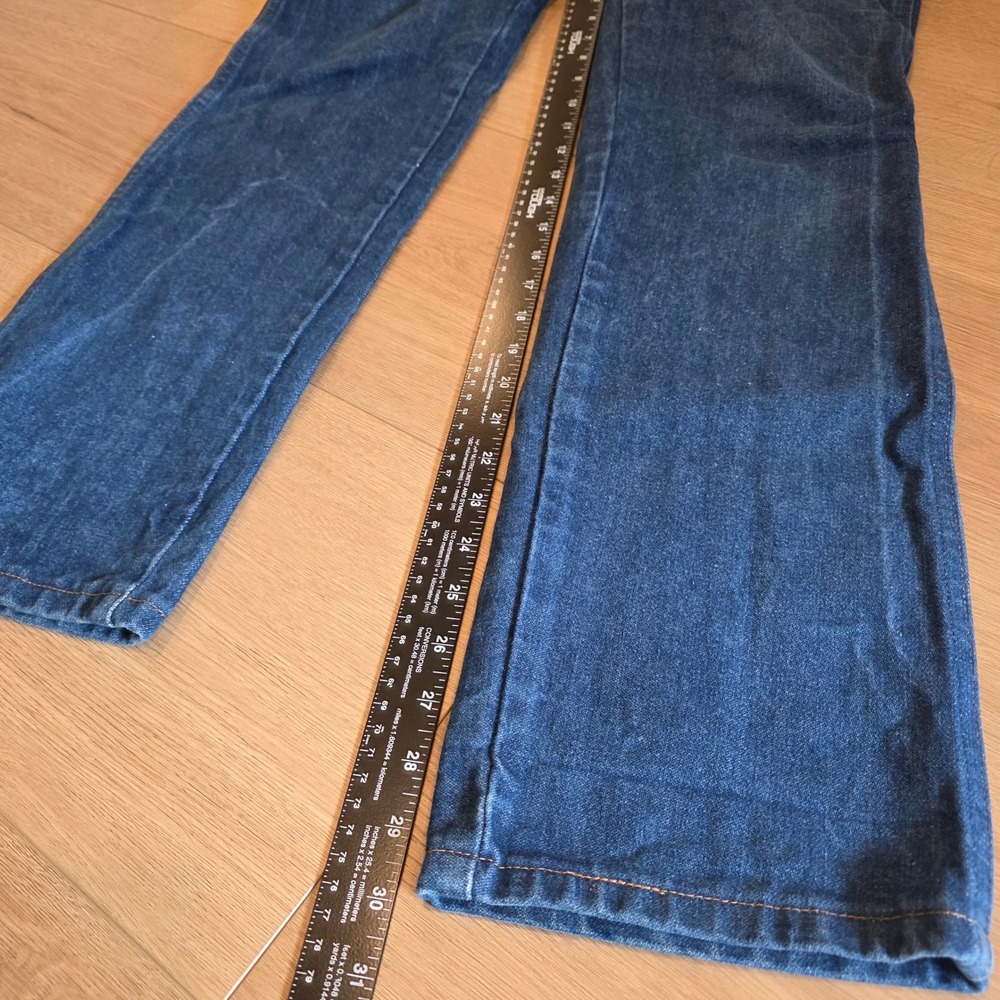 Wrangler 936DEN Cowboy Cut Slim Fit Jeans Mens 30x30 Dark Wash Indigo Denim - Picture 5 of 9